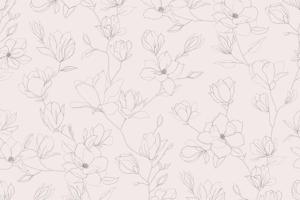 Delilah Beige mural by Hovia