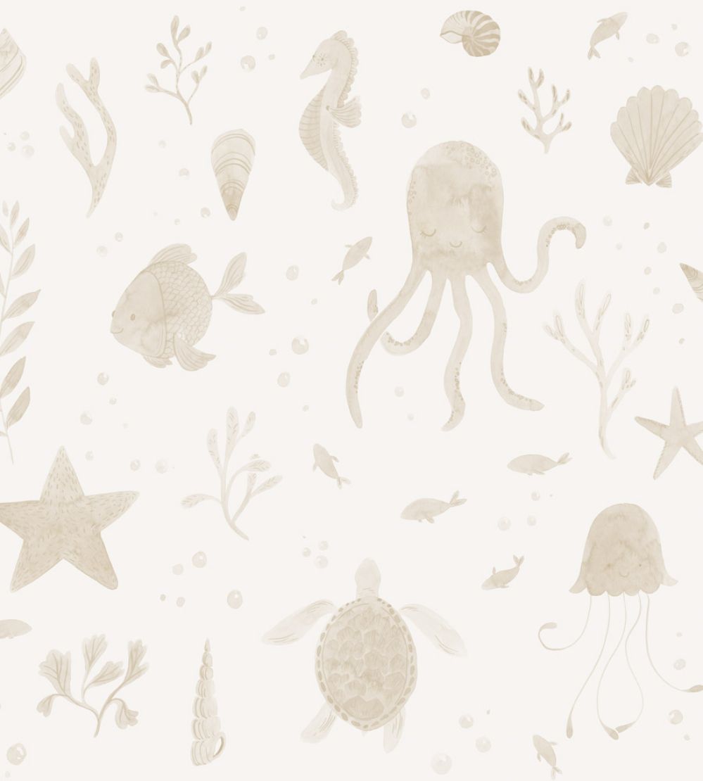 Della Wallpaper by Sandberg Beige
