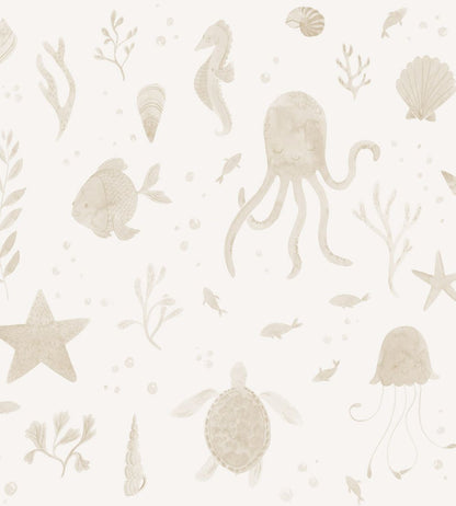 Della Wallpaper by Sandberg Beige