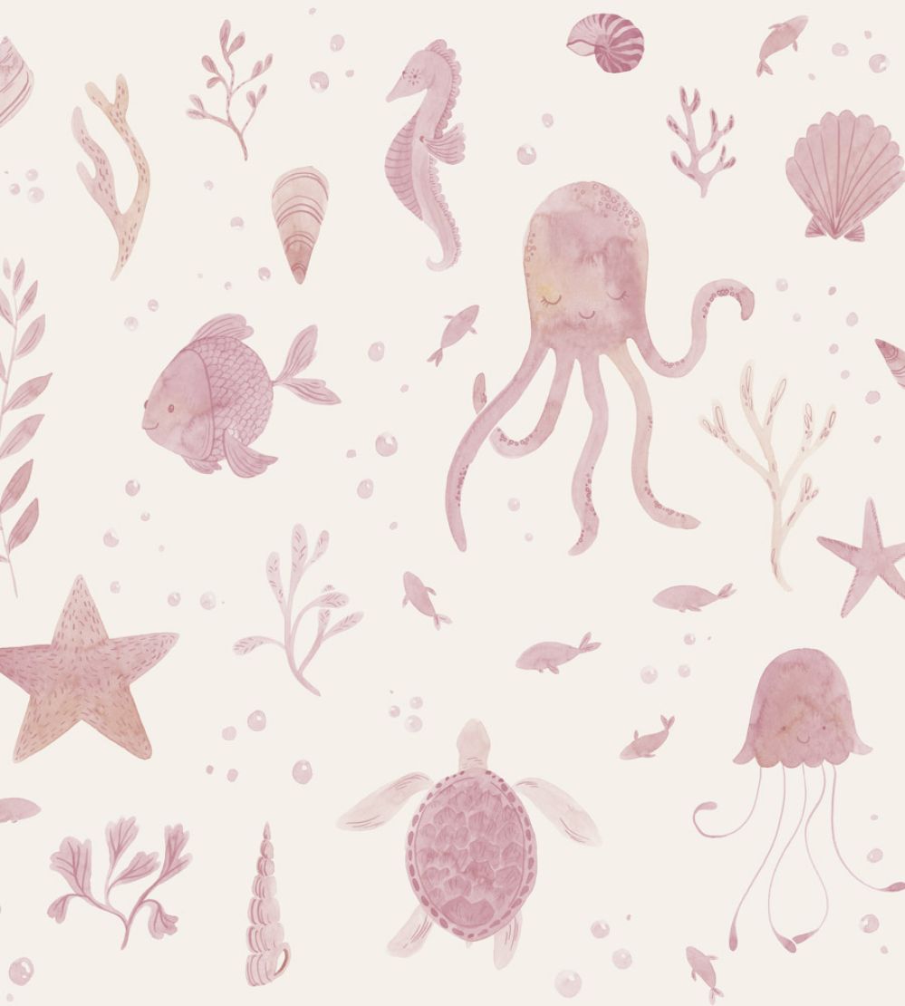 Della Wallpaper by Sandberg Pink