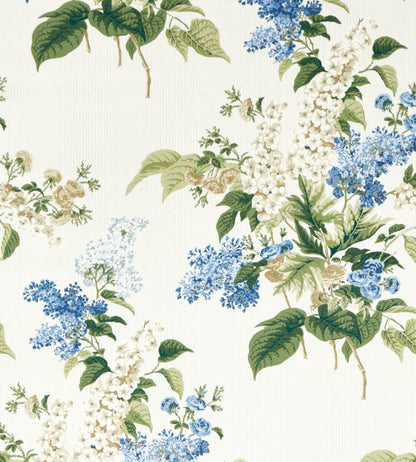 Delphinium & Lilac Fabric by Sanderson Larkspur Blue