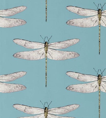 Demoiselle Wallpaper by Harlequin Cornflower/First Light/Honey