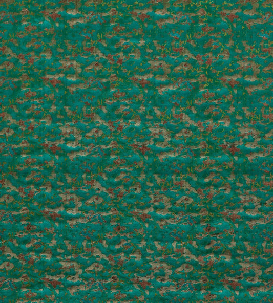 Derain Fabric by Harlequin Emerald/Paprika