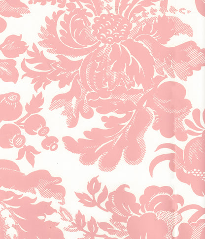 Des Gardes Soft Pink on Off White wallpaper by Quadrille