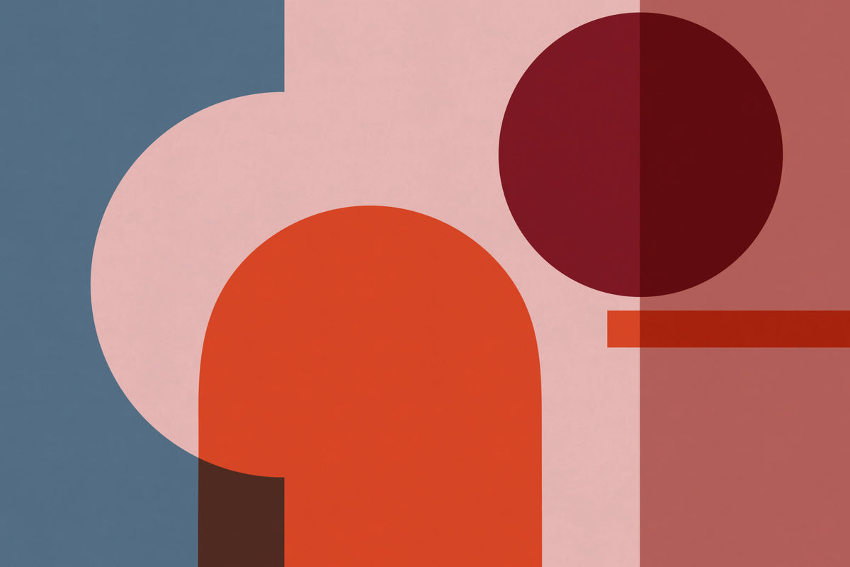 Dessau Burgundy mural by Hovia