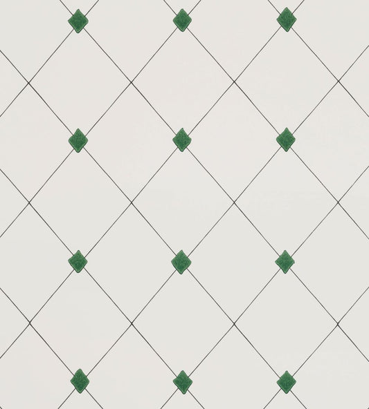 Diamond Trellis Wallpaper by Barneby Gates Green