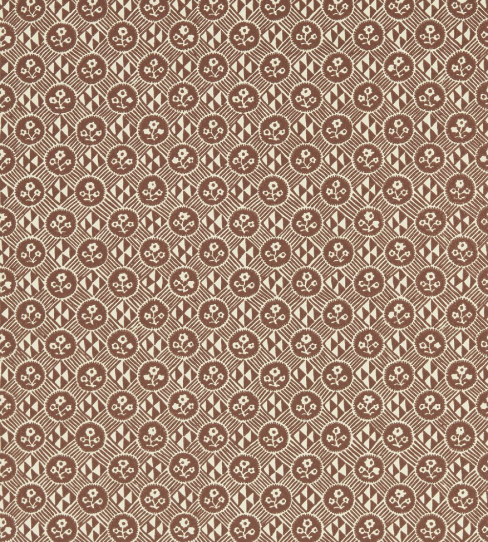 Diamonds & Flowers Wallpaper by Zoffany Bordeaux