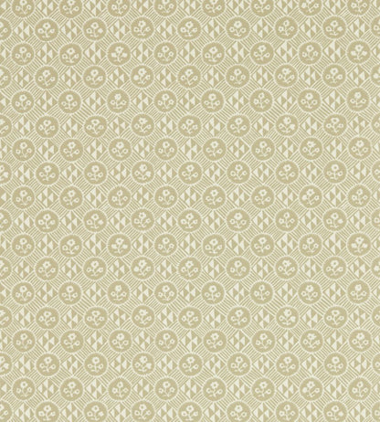 Diamonds & Flowers Wallpaper by Zoffany Linen