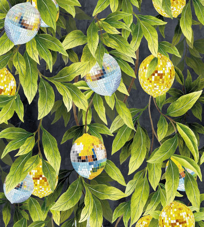 Disco Lemons Wallpaper by Brand McKenzie Slate