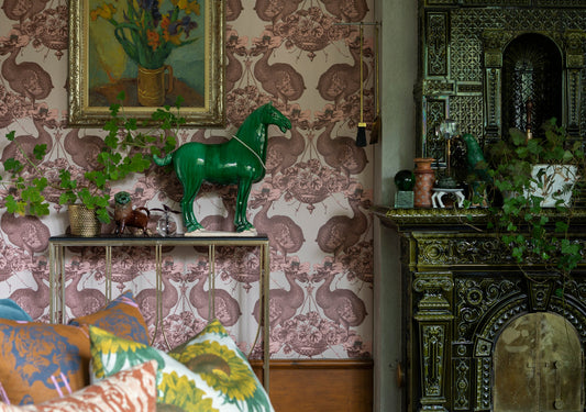 Dodo Wallpaper by Studio Lisa Bengtsson in Original, room view