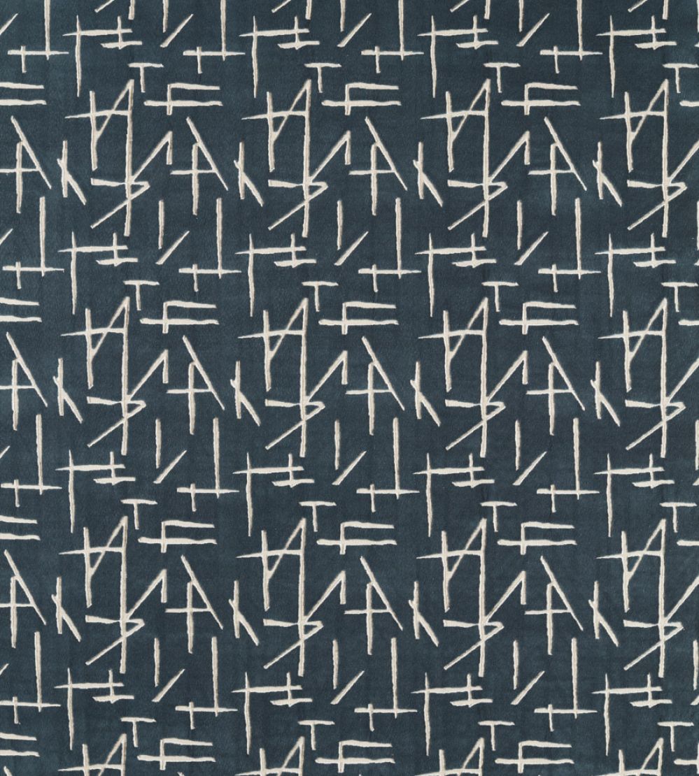 Dolmens Velvet Fabric by Harlequin Midnight