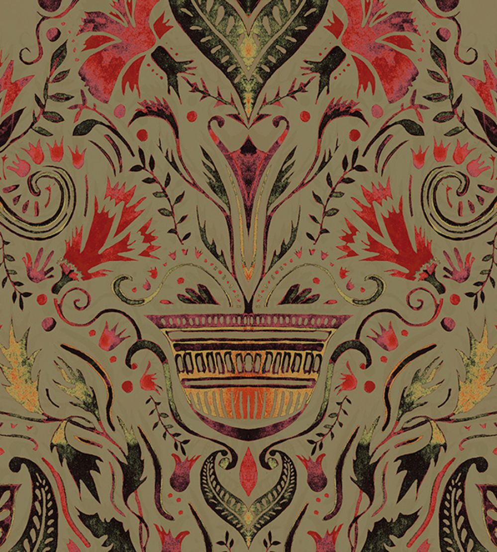 Domas Wallpaper by Tres Tintas Brown