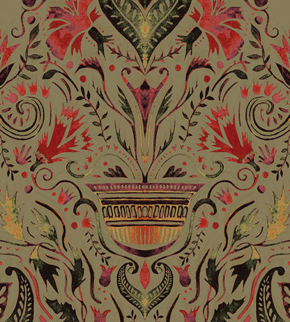 Domas Wallpaper by Tres Tintas Brown
