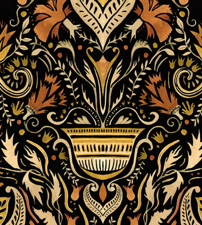 Domas Wallpaper by Tres Tintas Yellow