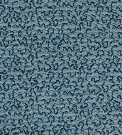 Domino Velvet Fabric by Zoffany Blue Stone