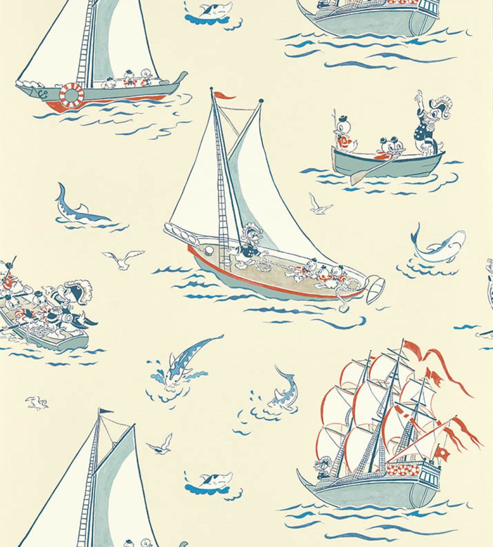 Donald Nautical Wallpaper by Sanderson Sea Salt