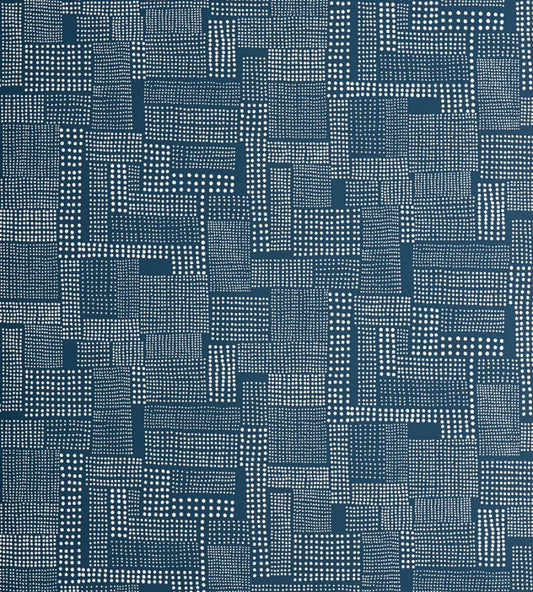Dots Wallpaper by MissPrint Petrol Blue