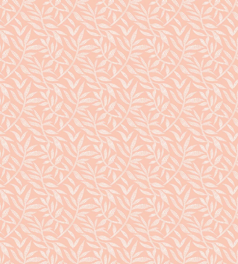 Dotty Leaf Wallpaper by Ohpopsi Apricot