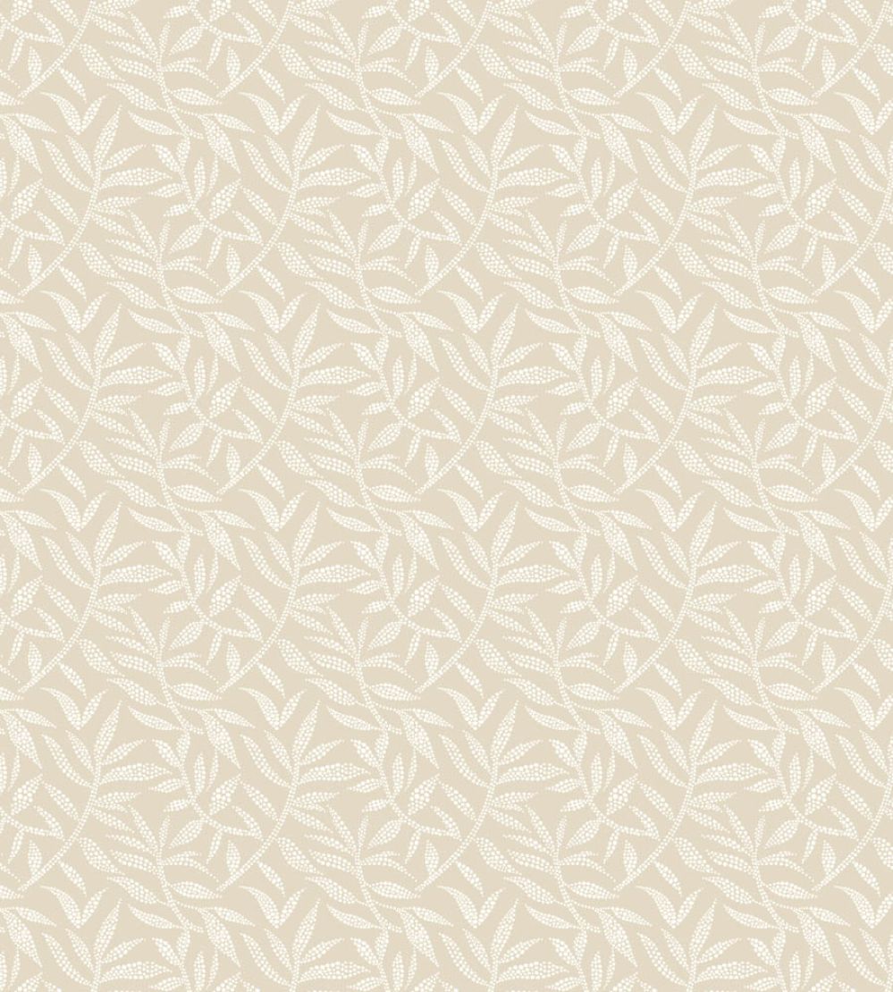 Dotty Leaf Wallpaper by Ohpopsi Dark Linen