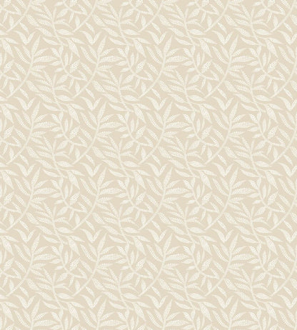 Dotty Leaf Wallpaper by Ohpopsi Dark Linen