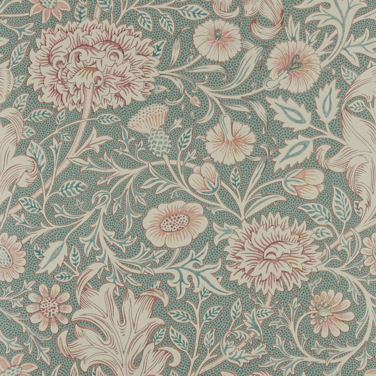 Double Bough Light Teal wallpaper by Morris & Co