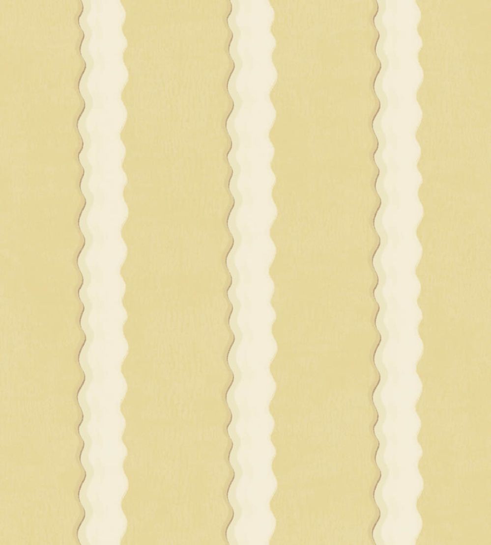 Double Scroll Stripe Wallpaper by Parker & Jules Butter
