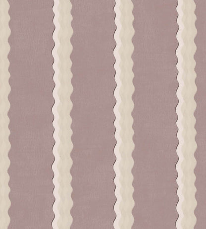 Double Scroll Stripe Fabric by Parker & Jules Lilac