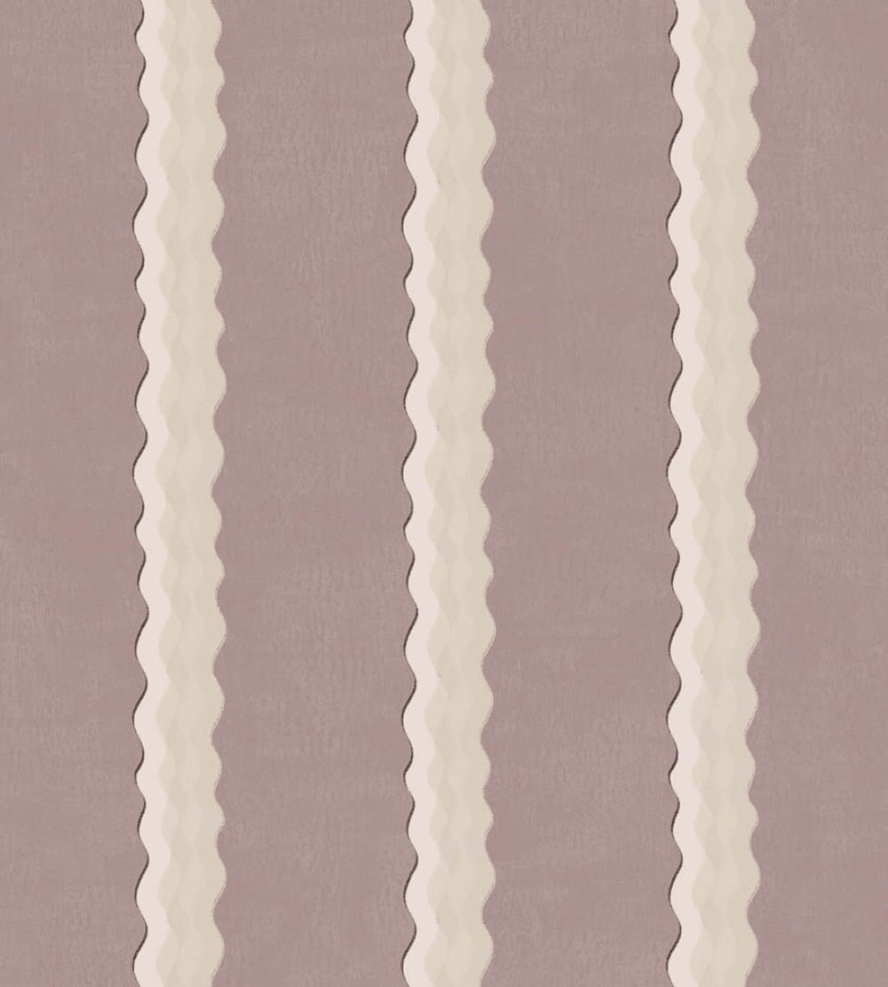 Double Scroll Stripe Wallpaper by Parker & Jules Lilac
