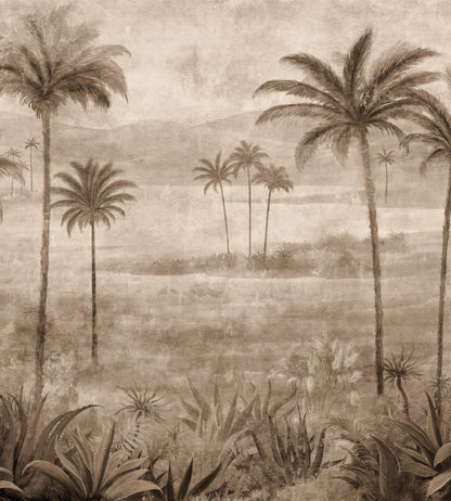 Draa Palms Mural by Coordonne Bone