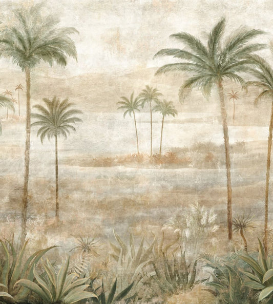 Draa Palms Mural by Coordonne Leaves