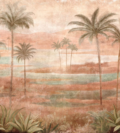 Draa Palms Mural by Coordonne Rose