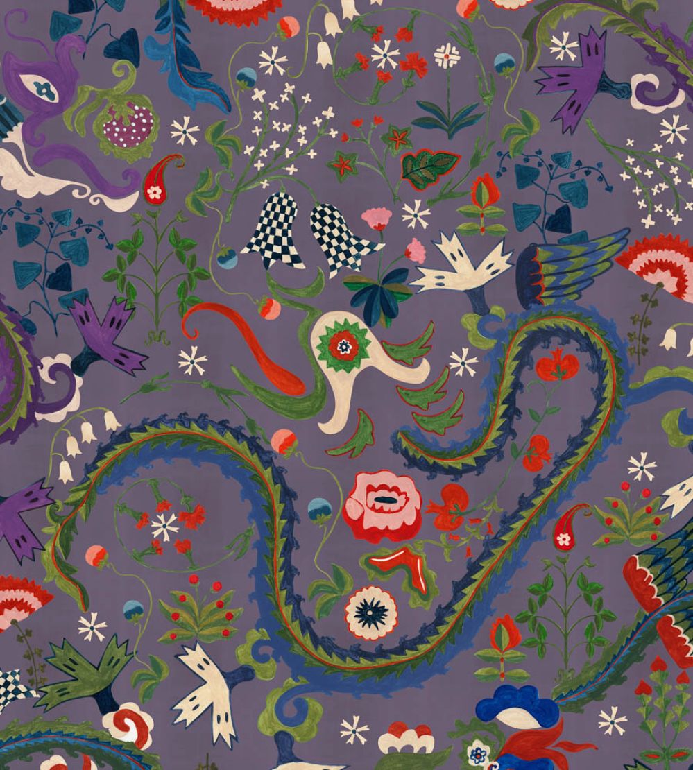 Dragon Flower Wallpaper by MINDTHEGAP Purple