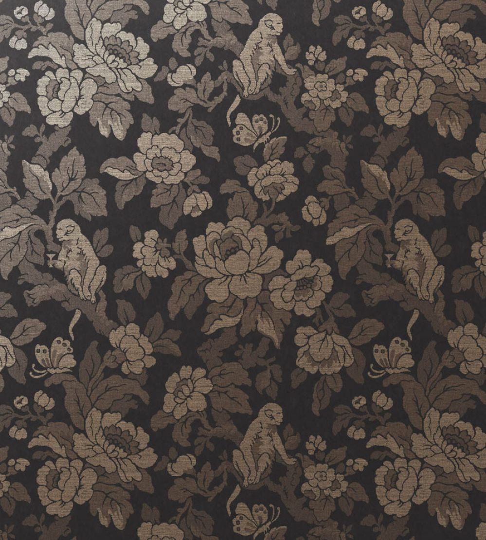 Drunken Monkey Wallpaper by Divine Savages Black Gold