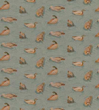 Duck Pond Fabric by Mulberry Home Teal