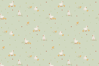 Duckling Green wallpaper by Hovia