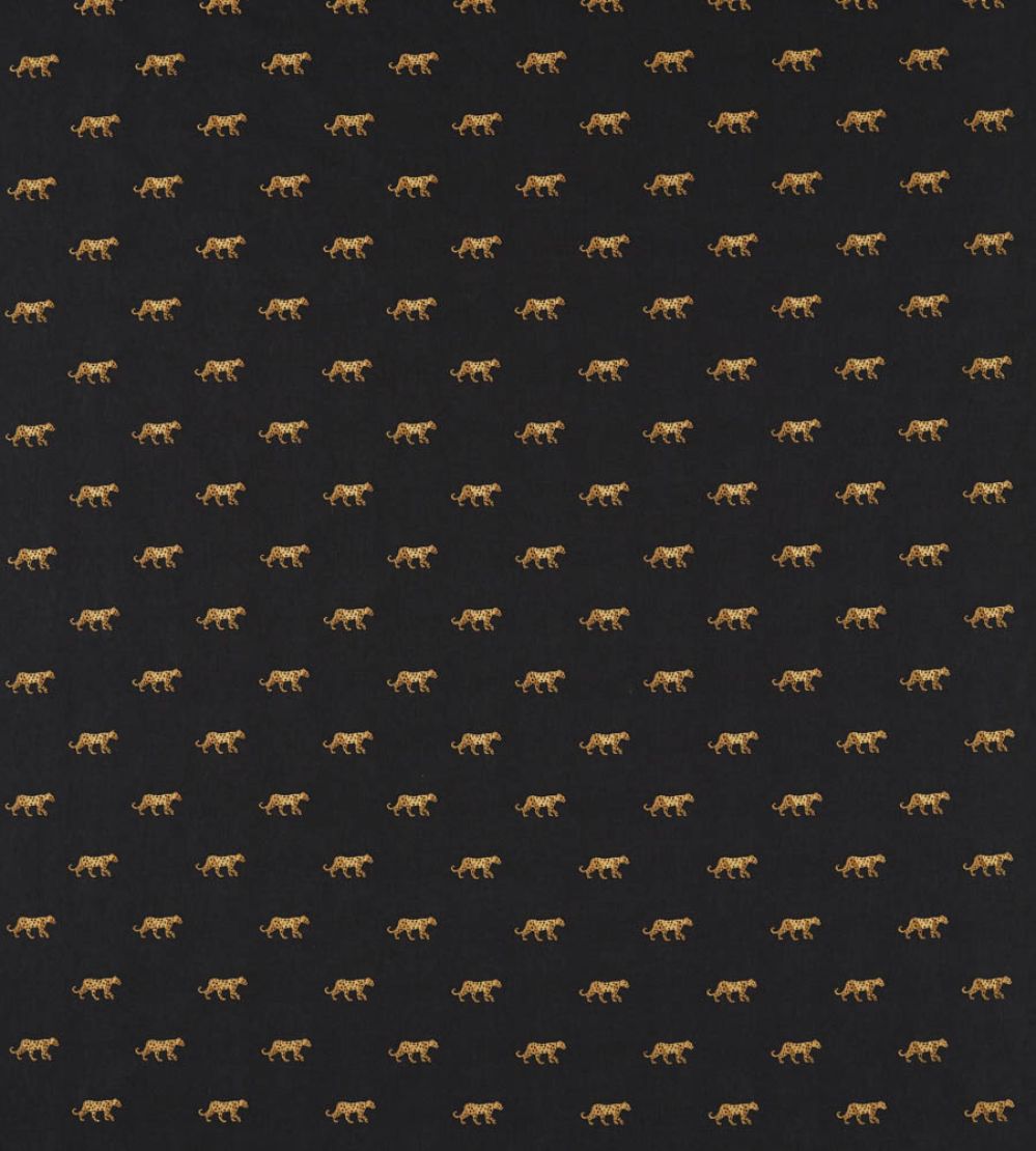 Duma Fabric by Clarke & Clarke Noir