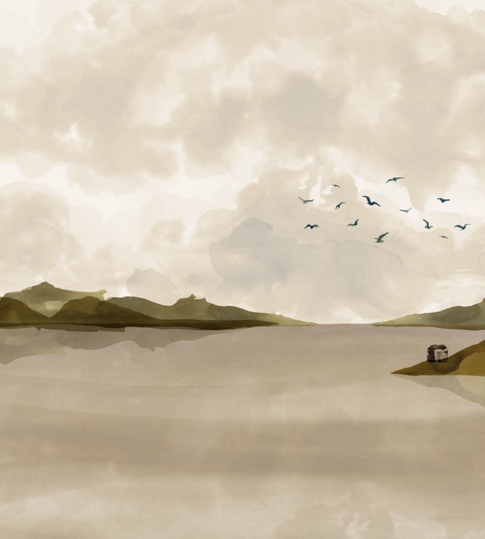 Dungeness View Mural by Coordonne Beige