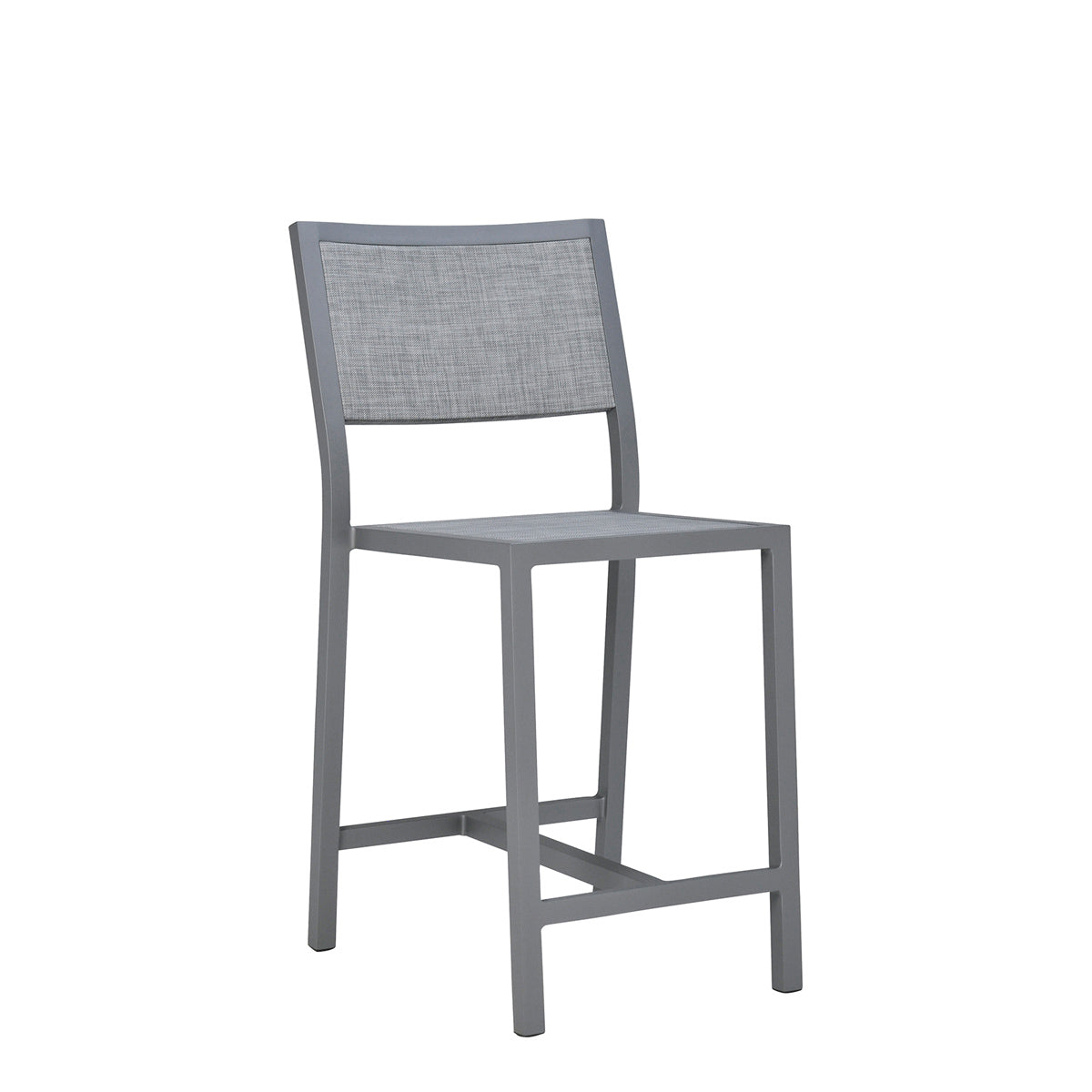Duo Mesh Counter Stool by JANUS et Cie in Graphite/Starlight