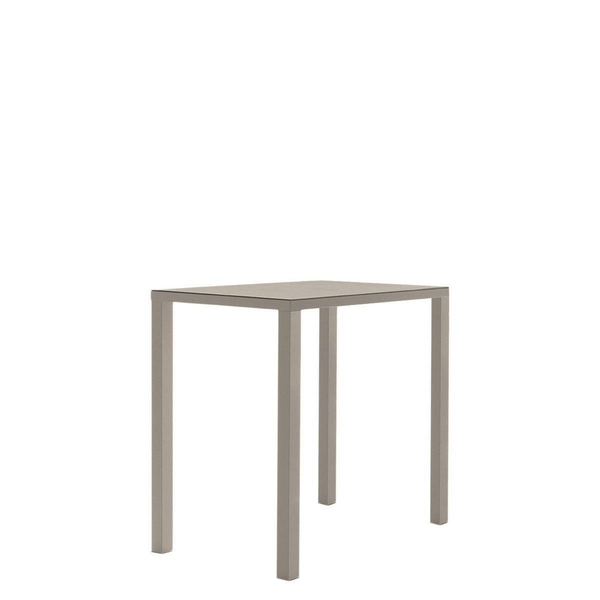 Easy Bar Table Square 90 by JANUS et Cie in Mercury