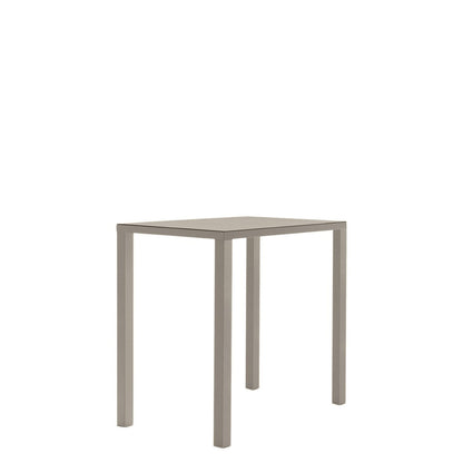 Easy Bar Table Square 90 by JANUS et Cie in Mercury