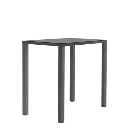 Easy Bar Table Square 90 by JANUS et Cie in Metallic Grey
