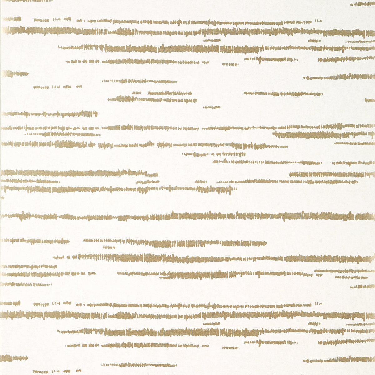 Echo Wallpaper by Thibaut in Metallic Gold on White (T10454)