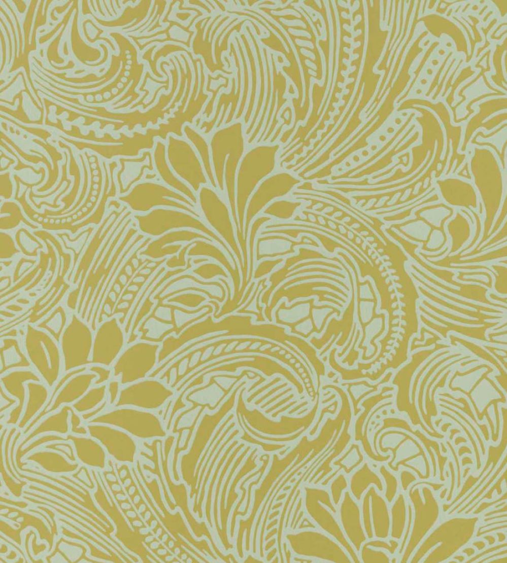 Eden Wallpaper by 1838 Wallcoverings Mellow Yellow