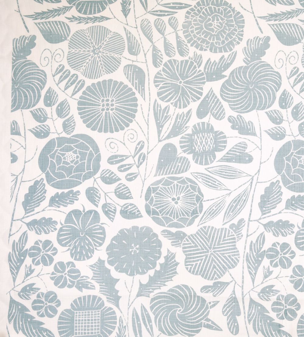 Eden Fabric by Christopher Farr Cloth Pale Blue