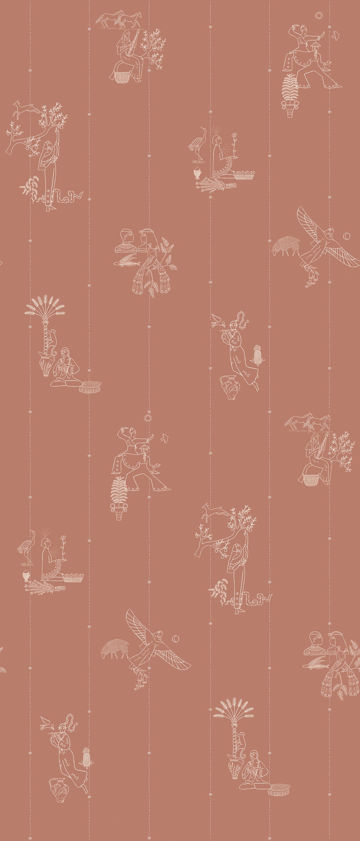 Eden Terra Cotta mural by Bien Fait