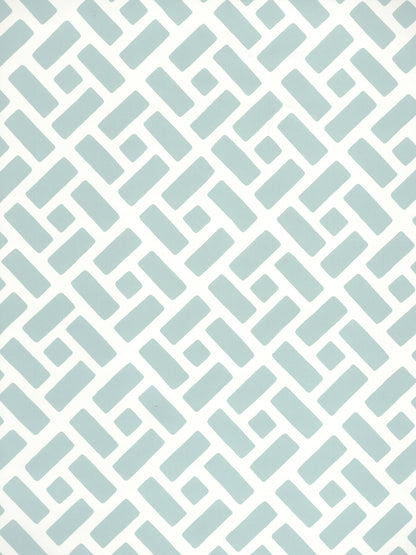 Edo Windsor Blue on White wallpaper by China Seas