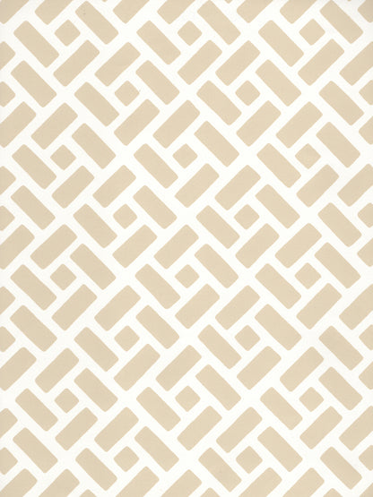Edo Beige on White wallpaper by China Seas