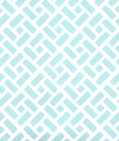 Edo Aqua on White wallpaper by China Seas