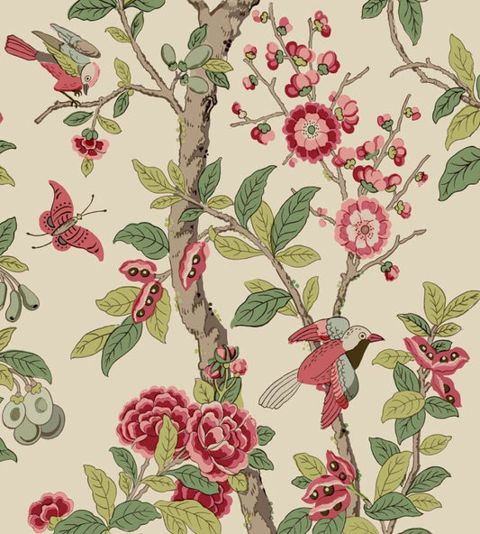 Eldon Wallpaper by GP & J Baker Archive Pink