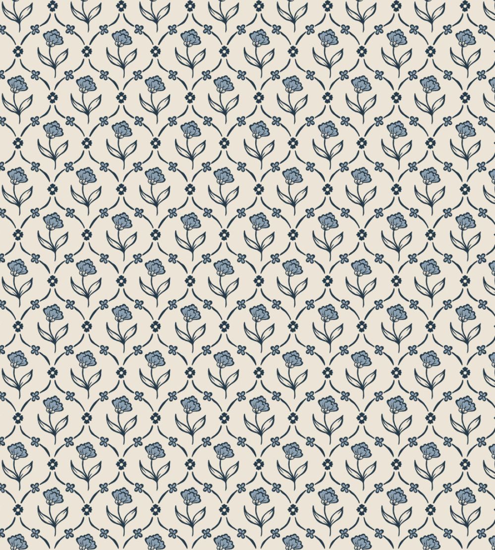 Elena Wallpaper by Sandberg Blue